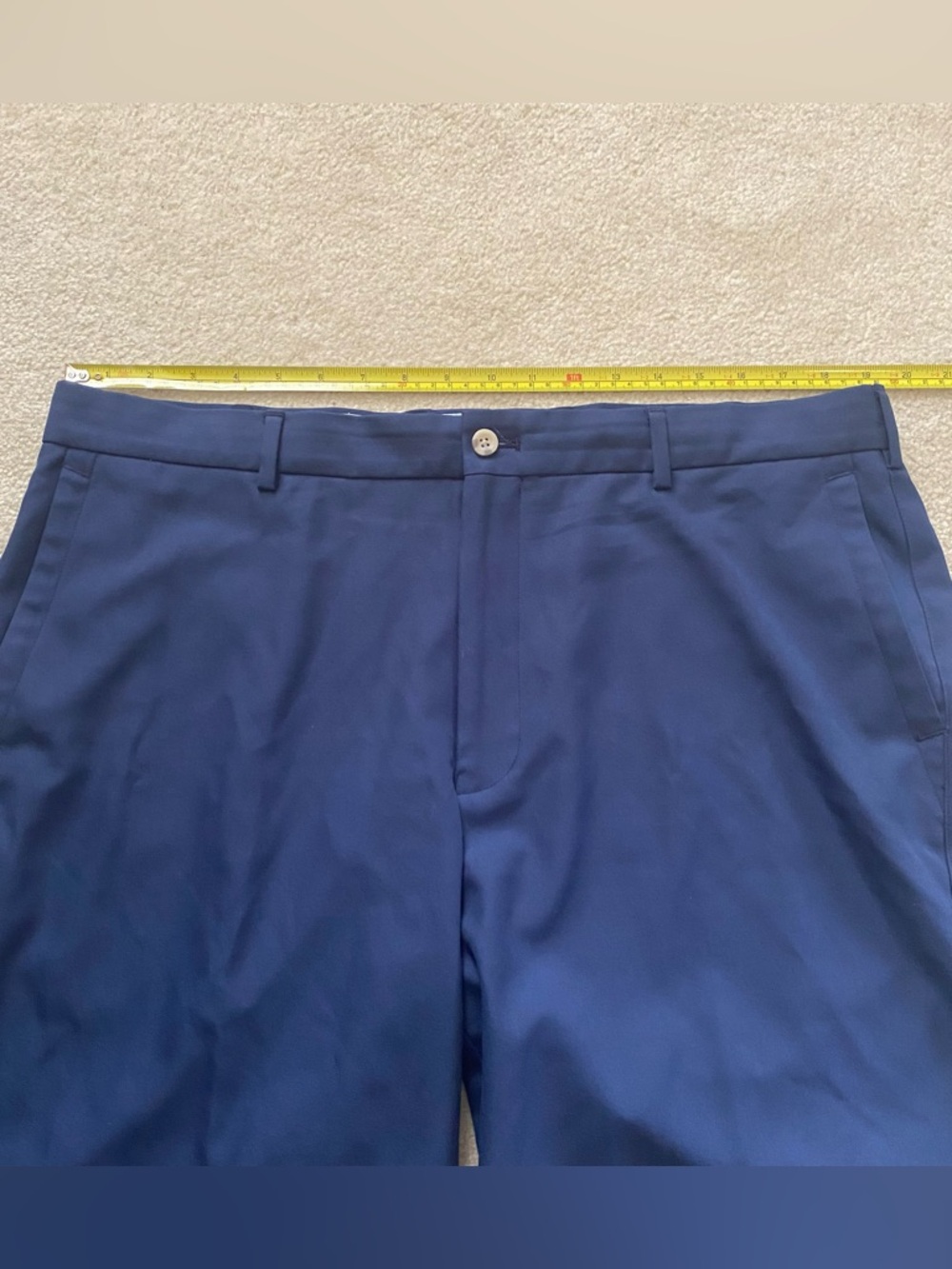 Peter Millar Crown Sport Salem Performance 9” Shorts Mens 38 Navy Blue Golf - Picture 5 of 7
